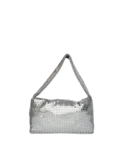 Smilla Metal Skuldertaske, Silver