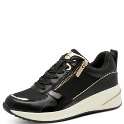 Sneakers, Black/Gold, 42