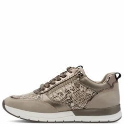 Sneakers, Taupe/Snake, 38