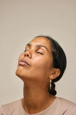 Sofia Øreringe, Guld/Hvid