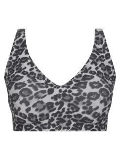 SoftStrech Power BH, Grey Leopard, M