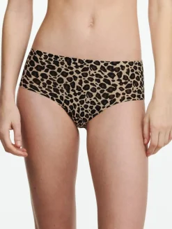 Softstretch Hipster Trusser, Leopard Print