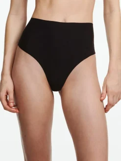 Softstretch Højtaljede String Trusser, Black