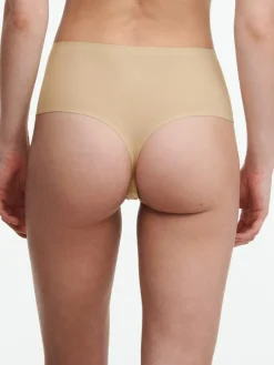 Softstretch Højtaljede String Trusser, Nude