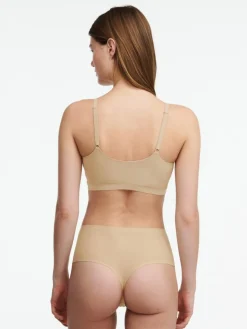 Softstretch Højtaljede String Trusser, Nude