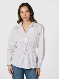 Solei Small Stripe Skjorte, Light Pink, 38