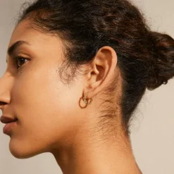 Solidarity Bubbles Small Creoler, Guld