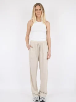 Sonar Drapy Linen Bukser, Natural, 38