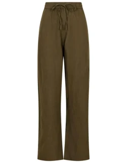 Sonar Linen Bukser, Army, 32