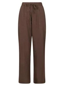 Sonar Linen Bukser, Brown, 32