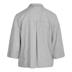 Sonja Pyjamasskjorte, Light Grey Melange, XXL