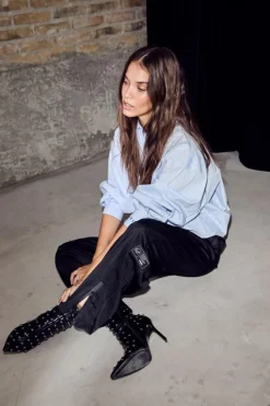 Sophie Stripe Skjorte, Pale Blue, L