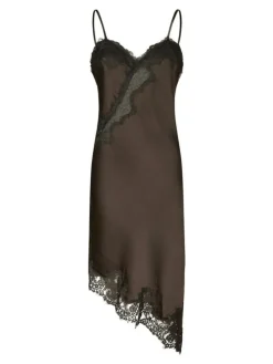 Sorelle Lace Kjole, Dark Brown, 40