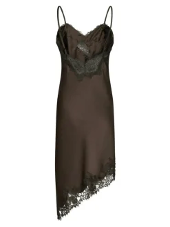 Sorelle Lace Kjole, Dark Brown, 40