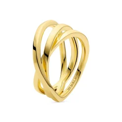 Spirale Pianura Ring, Gold Plated, 52