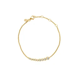 Stardust Flow Armbånd, Gold Plated, 19,5 cm