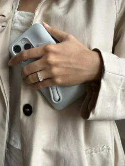 Stardust Flow Ring, Silver, 54