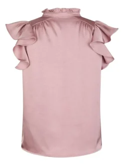 Stella Heavy Sateen Bluse, Evening Rose, 38