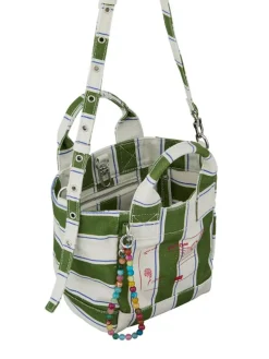Stripie Canvas Gabby Crossbody, Banana Palm Green