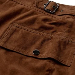 Suede Zenia Nederdel, Cognac, 36