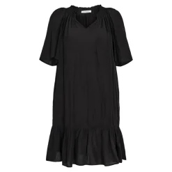 Sunrise Flower Crop Kjole, Sort, M