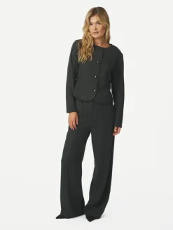 Sury Herringbone Bukser, Antracit, 36