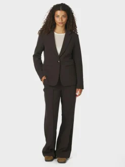 Sury Suit Bukser, Dark Brown, 40