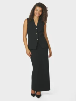 Sway Smooth Knit Vest, Black, 38