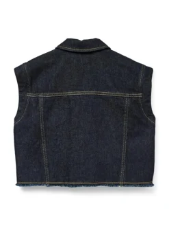 Tabitha Denim Vest, Dark Blue Denim, XL