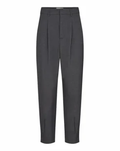 Tailor Ankel Bukser, Med. Grey Melange, S