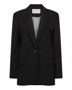 Tailor Blazer, Black Solid, XS