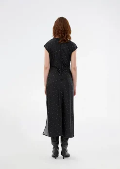 TailorMD Print Kjole, Black Dot, M