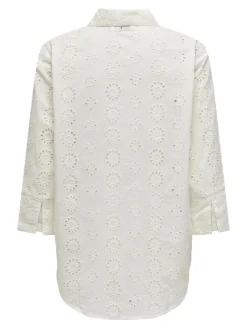 Tallie Skjorte, Cloud Dancer/Broderie Anglaise, L