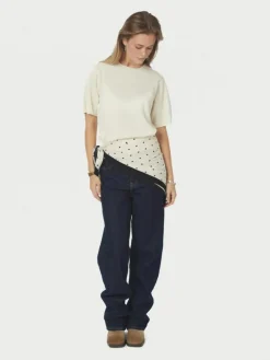 Tamma Big Dot Tørklæde, Off White