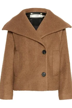 TanayIW Kort Frakke, Tobacco Brown, 36