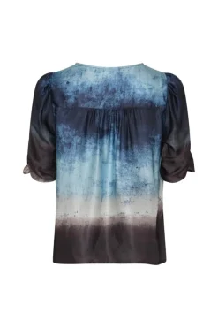 Tandora Bluse, Blue Mix, 38