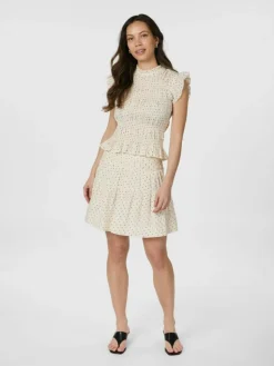 Tarrow Dot Nederdel, Creme, 36