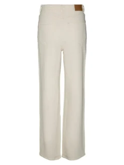 Tessa Højtaljede Jeans, Ecru, W31/L34