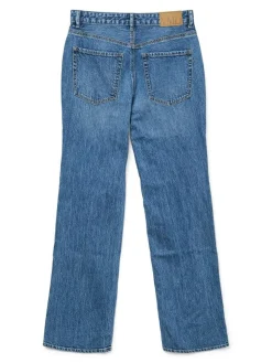 Tessa Højtaljede Jeans, Medium Blue Denim, W27/L32