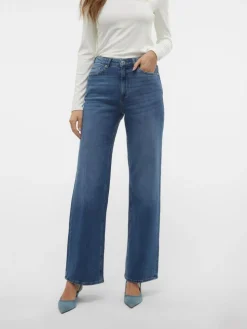 Tessa Wide Jeans, Medium Blue Denim, W31/L32