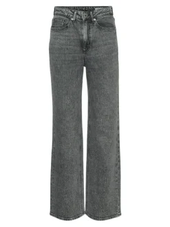 Tessa Wide Studs Jeans, Light Grey Denim, W33/L32