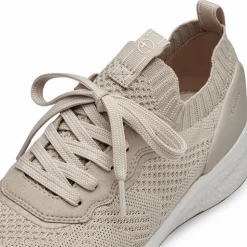 Textile Sneakers, Ivory Metallic, 37
