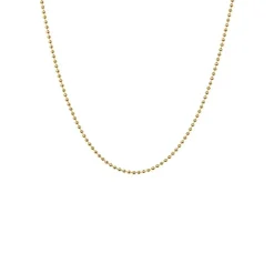 Textured Dots Halskæde, Gold Plated, 45 cm