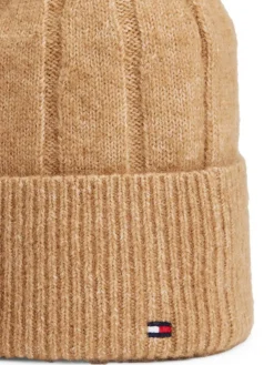 TH Flag Fluffy Beanie, Safari Canvas