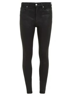 TH Flex Como Skinny Jeans, Black Coated, W31/L32
