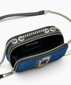 The Denim Chain Snapshot Crossbody, Dark Wash