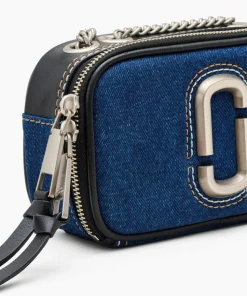 The Denim Chain Snapshot Crossbody, Dark Wash