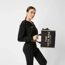 The Jacquard Tote Bag, Sort