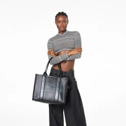 The Leather Large Tote Bag, Sort