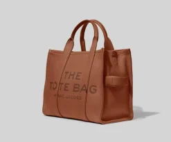 The Leather Medium Tote Bag, Argan Oil